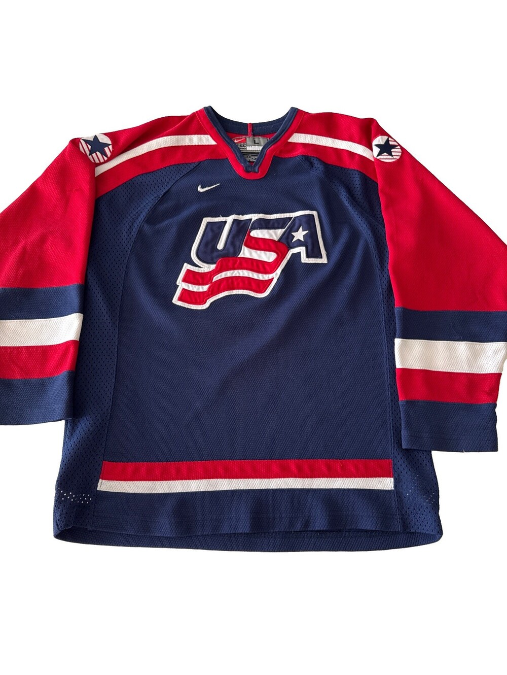 Vintage Team USA Hockey Nike Team Jersey 2002 Adult Large, Good Condition